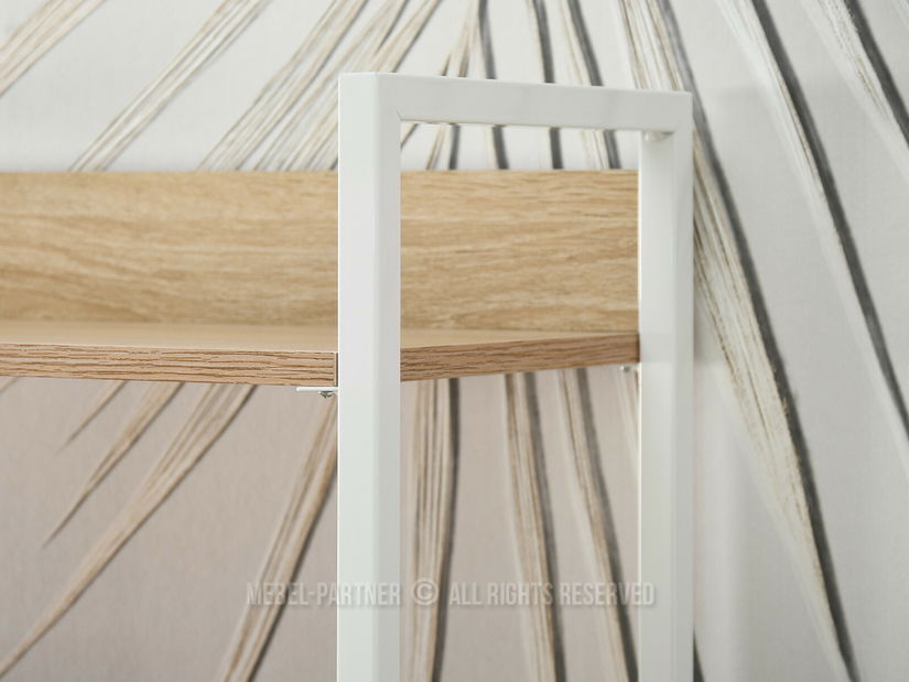 Regál Luca (sonoma + bílá)