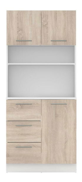 Kuchyňský kout Lester NEW (bílá + dub sonoma)