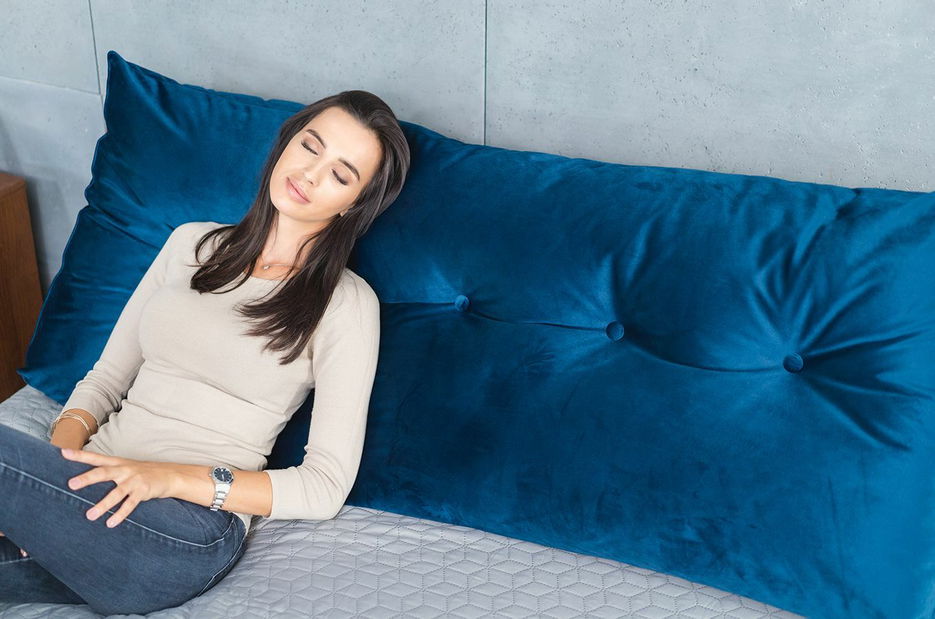 Polštář 180 cm Naturlig Trinny (modrá)