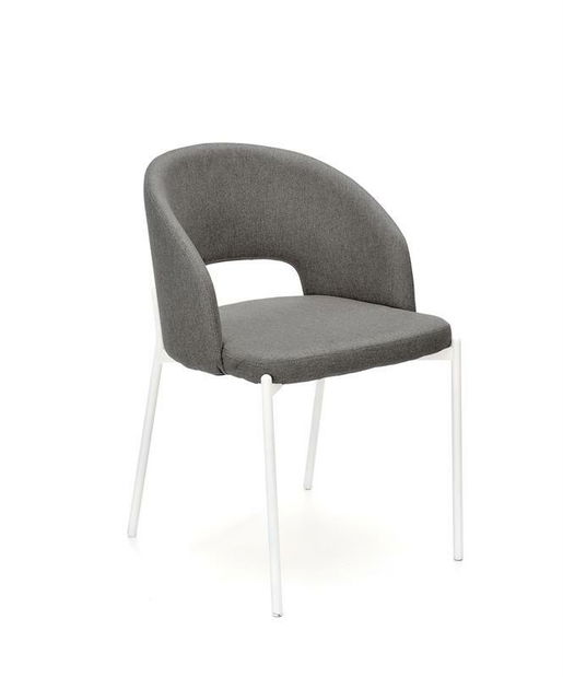 Jídelní židle Kristopher (šedá + bílá)