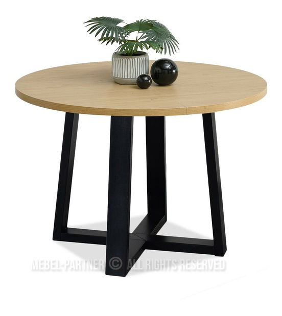 Jídelní stůl Aceptar (dub + krémová)