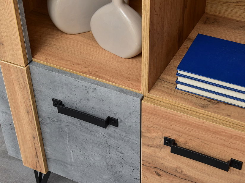 Obývací stěna Subrayado 02 (dub + černá)