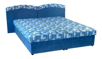 Manželská postel 160 cm Duo (s molitanovou matrací)