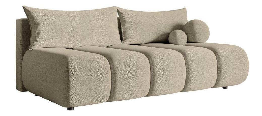 Pohovka třísedačka Didier mini (světlobéžová + černá)