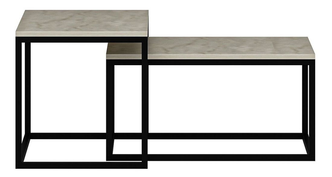 Set 2 ks. konferenčních stolků Lajka (travertin) *výprodej