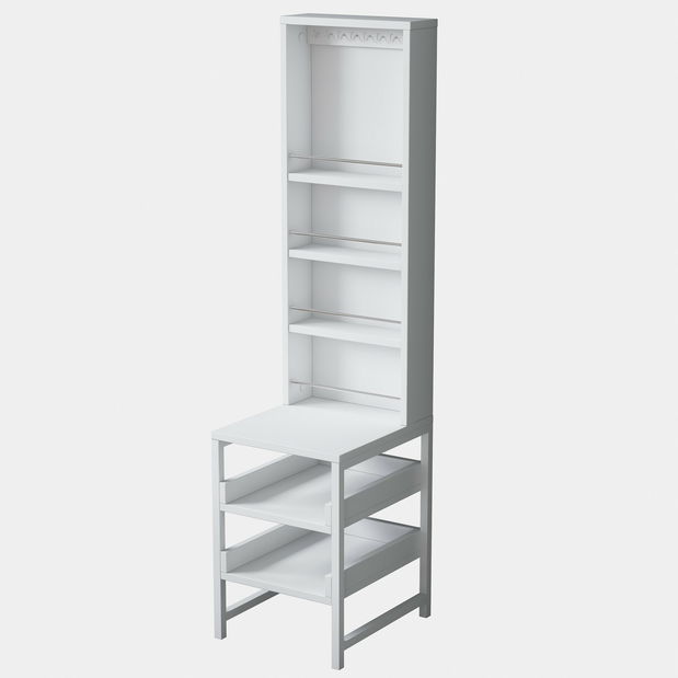 Toaletní stolek Bjorno (bílá)