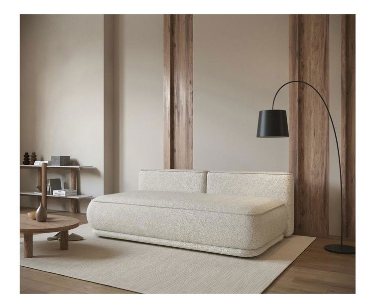 Pohovka třísedačka Lesanna (světlobéžová + černá)