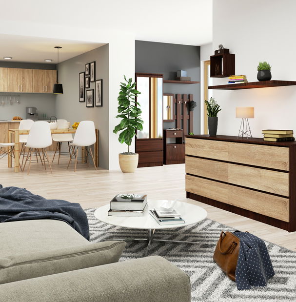 Komoda Koa III (wenge + dub sonoma)