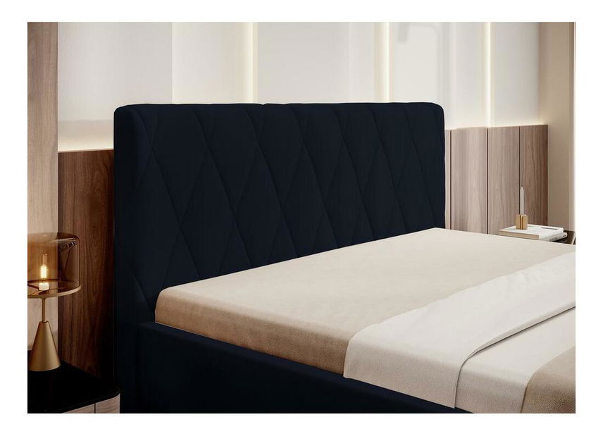 Manželská postel 140 cm Tikka 140 (námořnická modrá + zlatá)