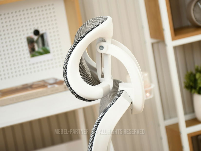 Kancelářské křeslo Ikergen (šedá + bílá)