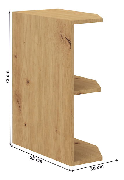 Dolní kuchyňský regál Lesana 2 (dub artisan) 30 D ZAK BB