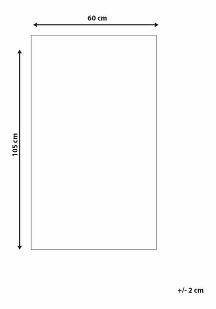 Koberec 60x105 cm HURSA (polypropylen) (šedá)