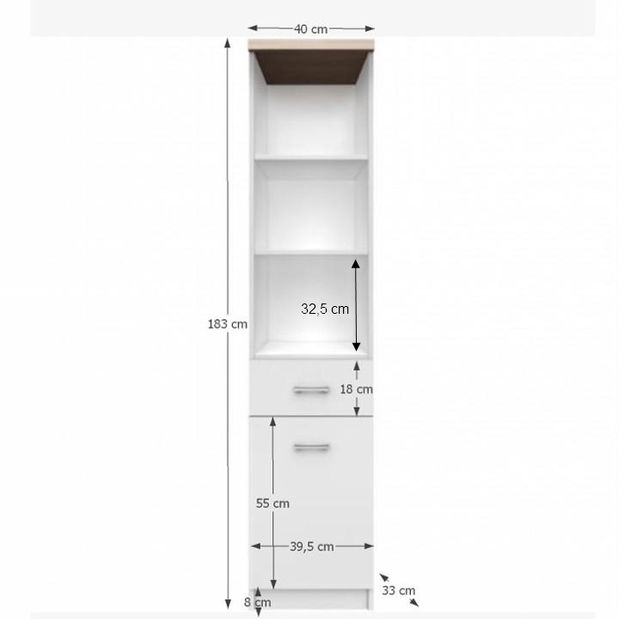 Regál Timmy Typ 04 1D1S *výprodej