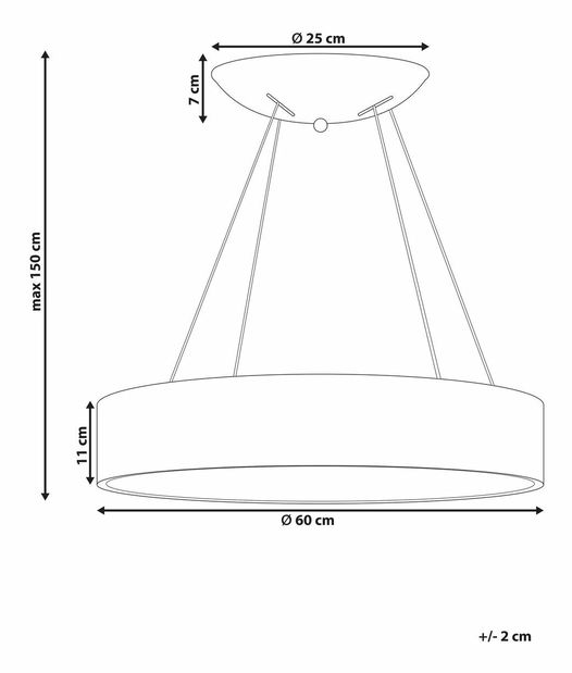 Závěsné svítidlo Lenza (bílá)