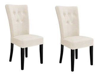 Jídelní židle (2 ks.) ST 67 (krémová + černá) *výprodej