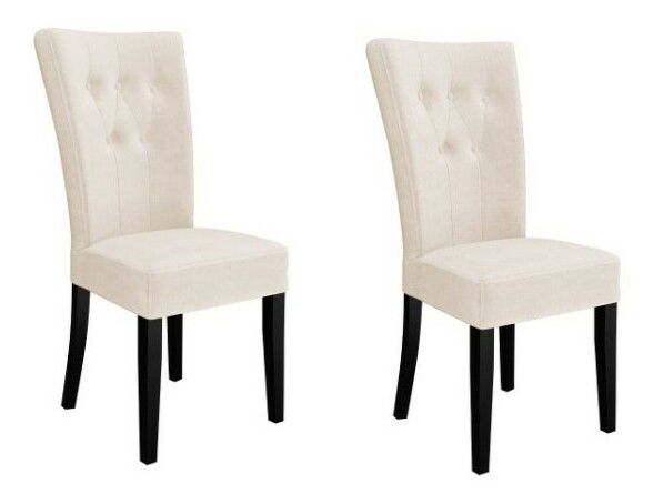 Jídelní židle (2 ks.) ST 67 (krémová + černá) *výprodej