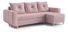  Rohová sedací souprava Eugenie (P) (růžová)