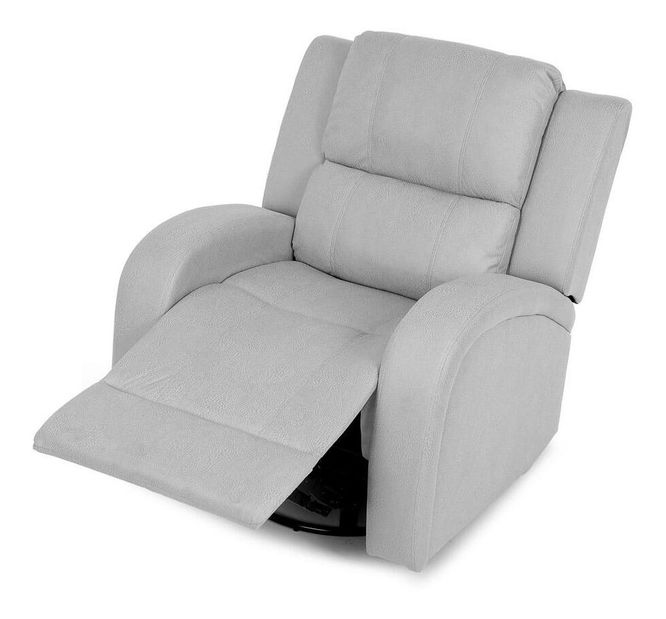 Polohovací křeslo Triple (stříbrná)