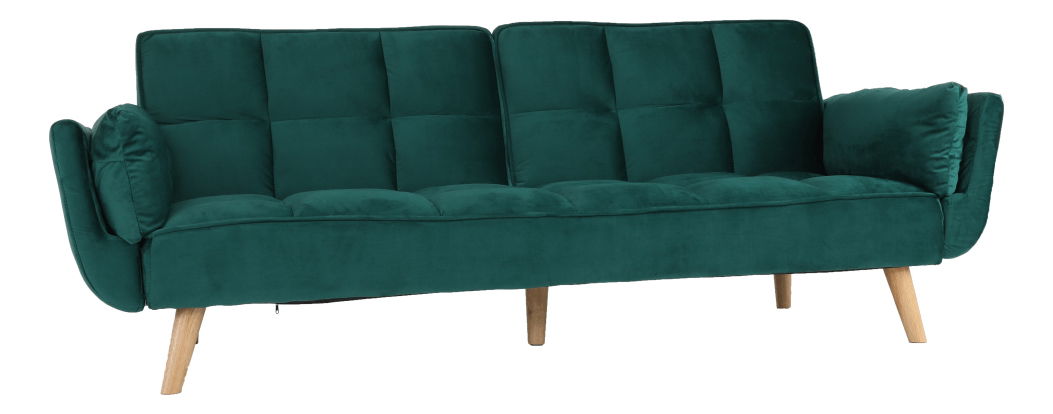 Rozkládací pohovka Karzen (zelená) *výprodej