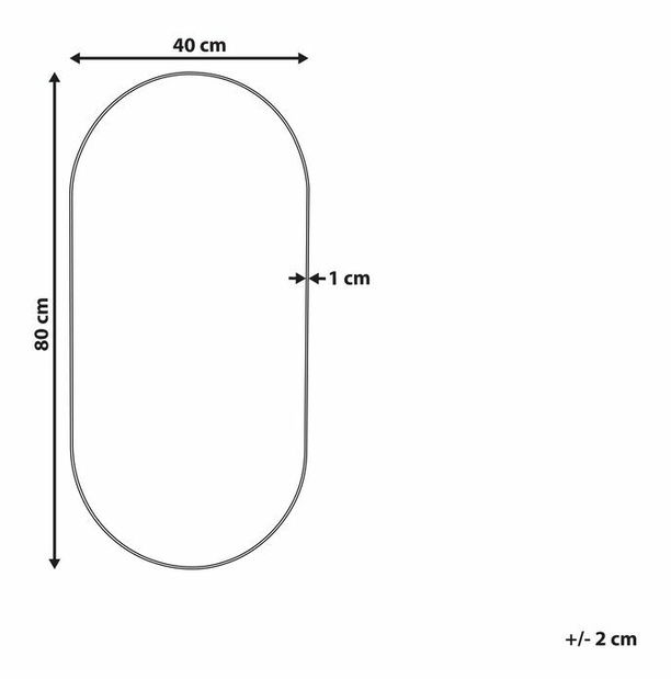 Nástěnné zrcadlo Alfhild (stříbrná)