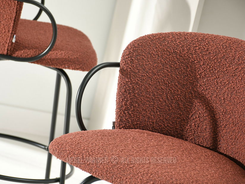 Barová židle Simonte (černá)