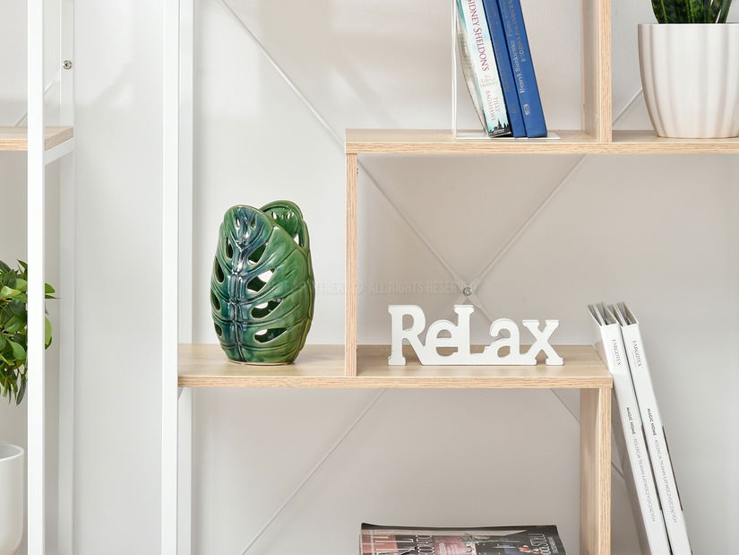 Regál Harp B (dub + bílá)