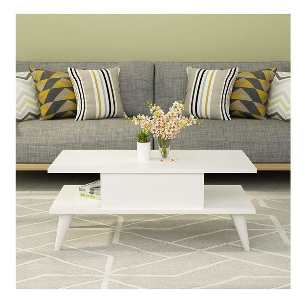 Konferenční stolek Disevo 1 (bílá)