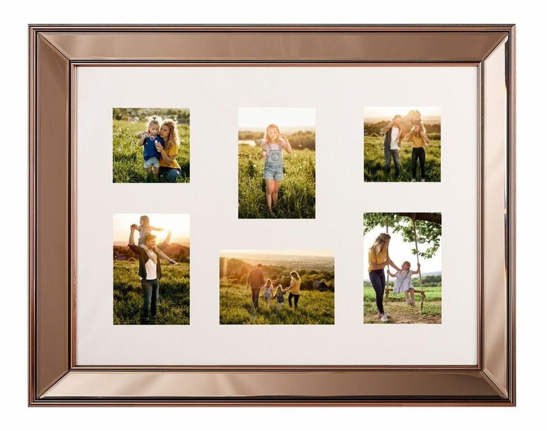 Rám na 6 fotografií Ďábela (měděná)
