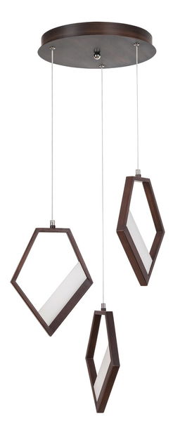 Závěsné svítidlo Silvia (metalická hnědá)