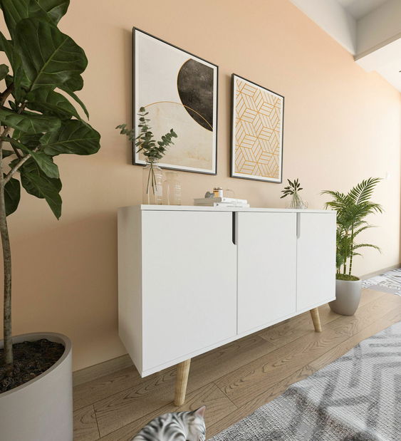 Skříňka Veria (dub safírový + antracit)