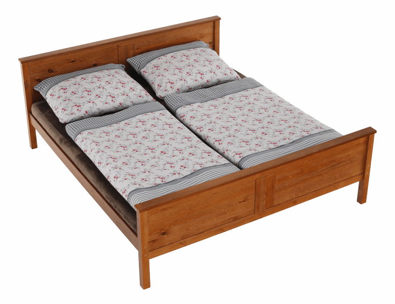 Manželská postel 160 cm Porto (s roštem)