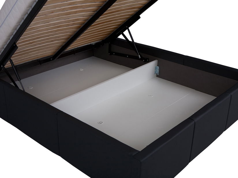 Manželská postel 170 cm Calabria P (ekokůže grafit) (s roštem)