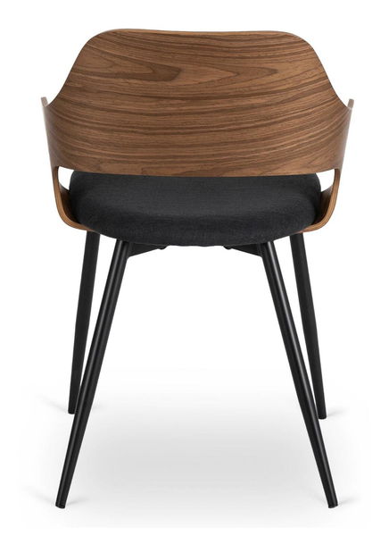 Jídelní židle Obvio (ořech + černá)