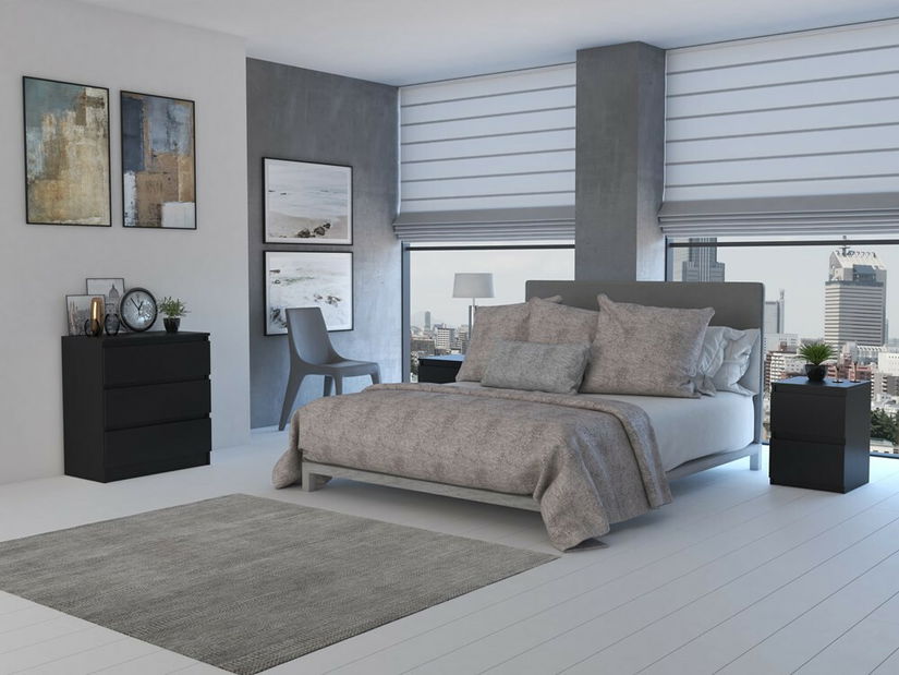 Noční stolek Musecalo 2 (černá)