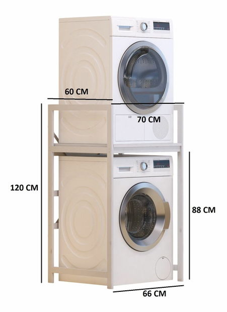 Skříňka na pračku Center (bílá)