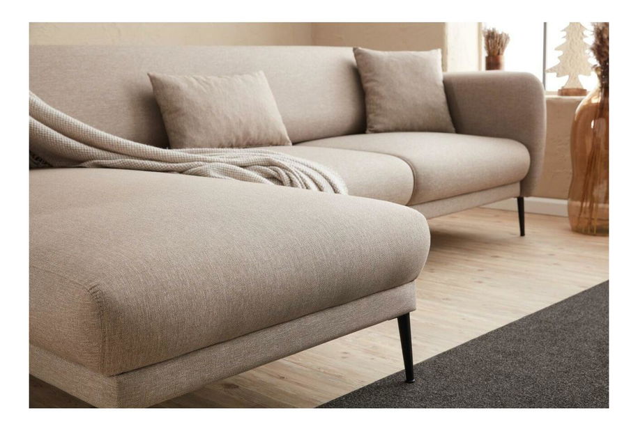 Rohová sedačka Victory (L) (krémová + černá)