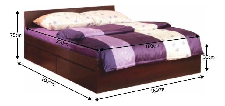 Manželská postel 160 cm Percy Typ 92