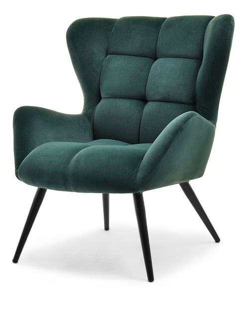 Křeslo Kikino (zelená + černá)