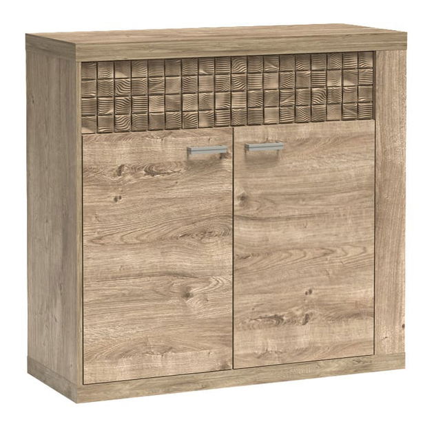 Komoda Nature 07 (s LED osvětlením) (dub ribbeck)