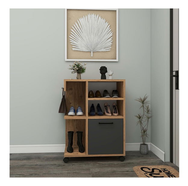 Koupelnová skříňka Rebooke (borovice atlantická + antracit)