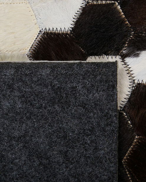 Koberec 140x200 cm EMIO (kůže) (béžová)