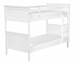 Patrová postel 90 cm RADIN (s roštem) (bílá)