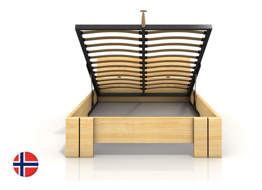 Jednolůžková postel 120 cm Naturlig Tosen High BC (borovice) (s roštem)