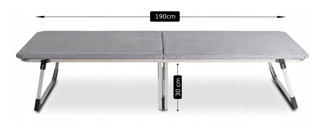 Zahradní lehátko Velar (šedá)