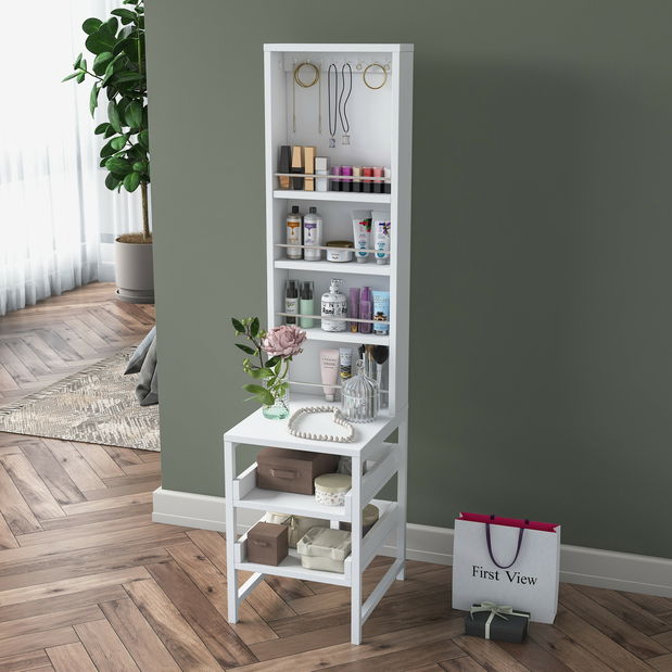 Toaletní stolek Bjorno (bílá)