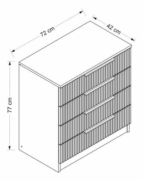 Komoda Katie (Bílá)