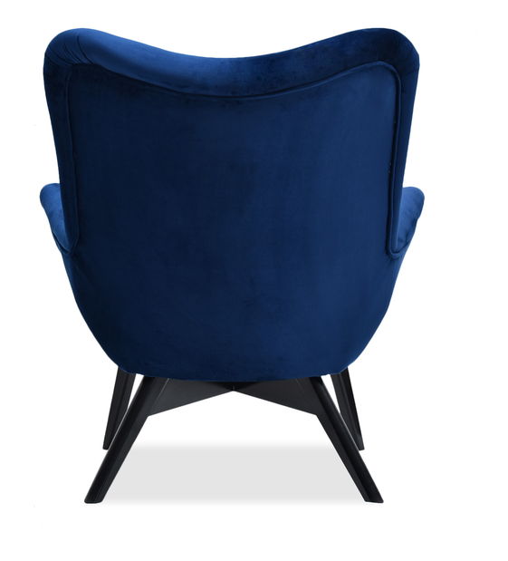 Relaxační křeslo Florentino (tmavě modrá + černá)