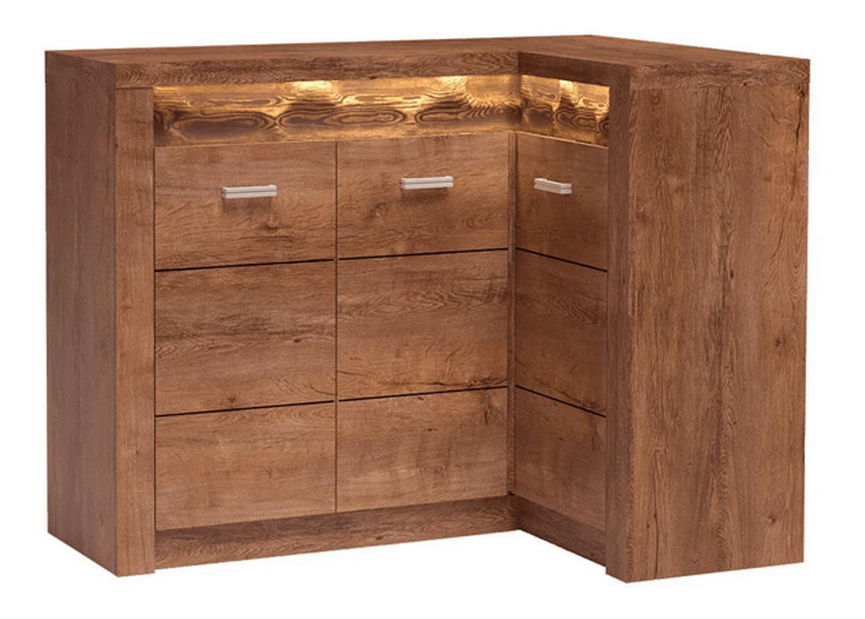 Rohová komoda Inneas l 15 (jasan světlý)