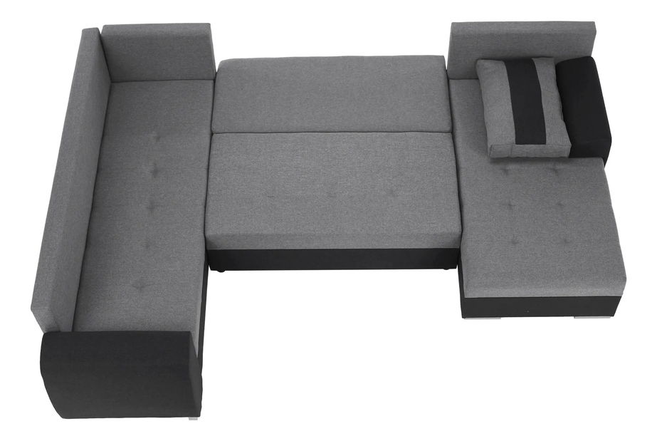 Rohová sedačka Bonny (černá) (L)