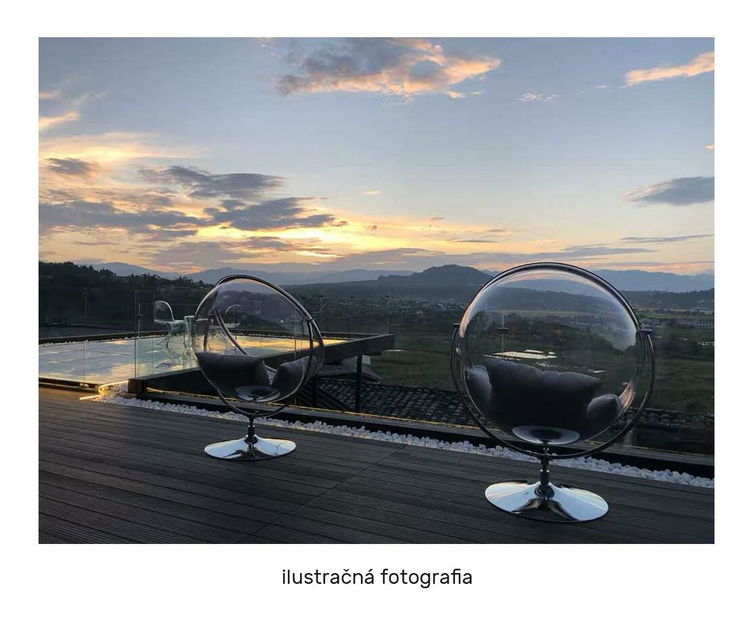 Závěsné houpací křeslo Belgica 2 (transparentní + zlatá + šedá)